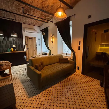 Lägenhet Hydra Haven L Sauna & Jacuzzi L Luxury Wellness Loft *