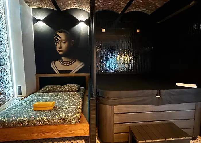 Апартаменты Hydra Haven L Sauna & Jacuzzi L Luxury Wellness Loft Катовице